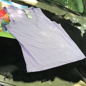 NWT Nautica Sleepwear Purple Sleeveless Top V-Neck, Tank Summer PJs Large L